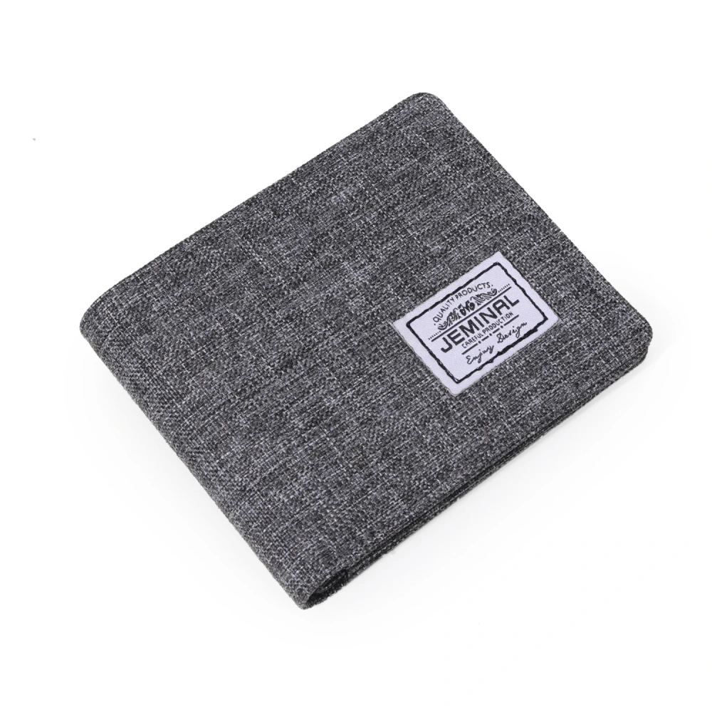 Jamie Road Korean New Men's Short Canvas Wallet