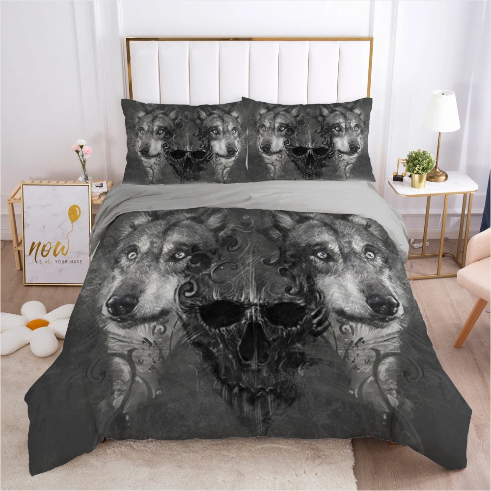 3D Digital Bedding Wolf Pattern Bed Set
