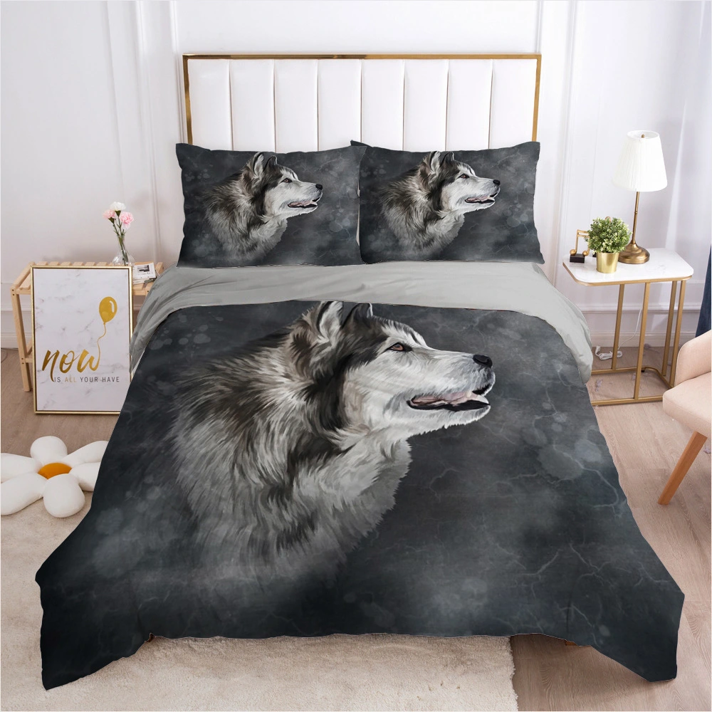 3D Digital Bedding Wolf Pattern Bed Set