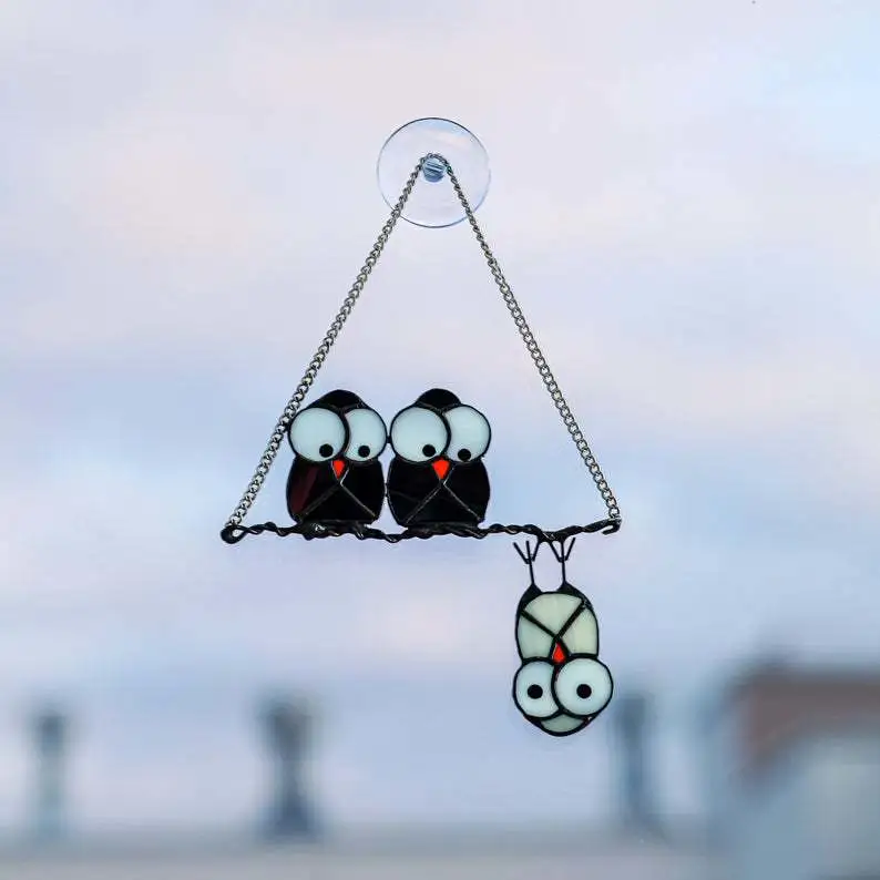 Owl Color Pendant Garden Decoration