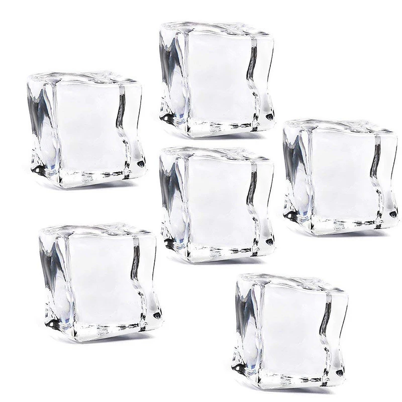 Plastic Ice Cube Concave Ice Cube Props