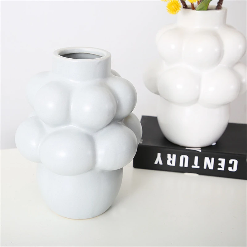 Modern Minimalist Grape-shaped Ceramic Vase