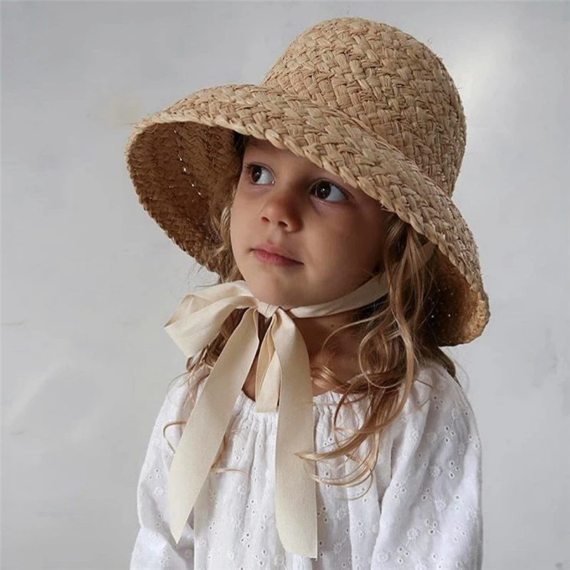 Japanese Cute French Pastoral Style Lace-up Baby Fisherman Hat