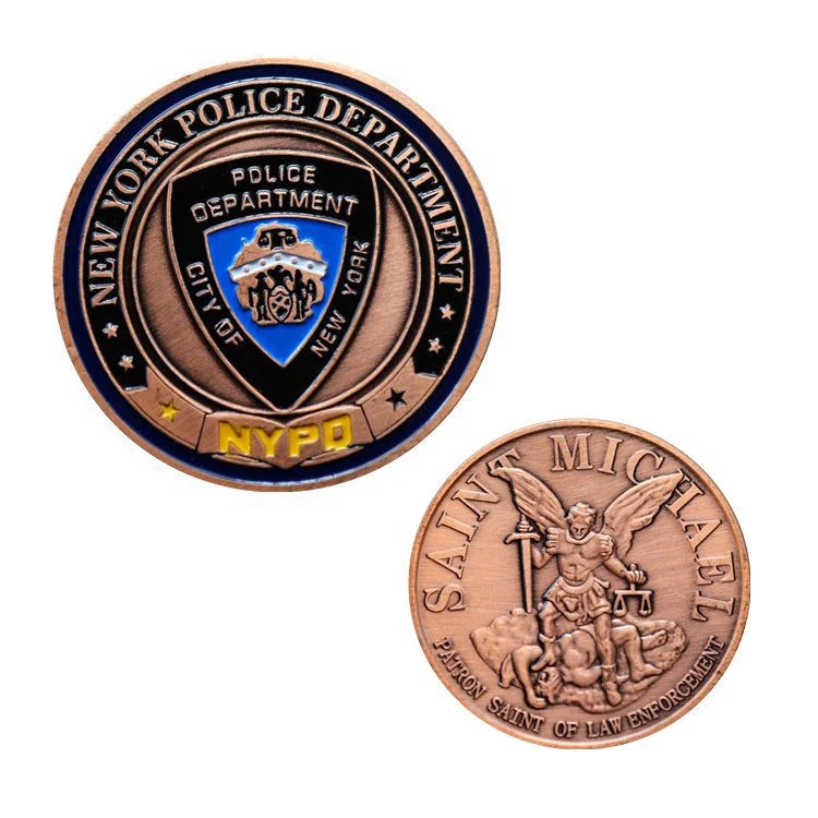 Custom Metal Medals, Red-Plated Bronze Commemorative Coin Badges, Processing Medals, Cross-Border E-Commerce