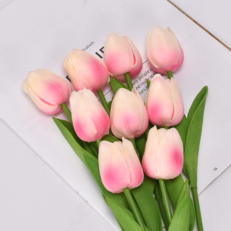 Mini PU Plastic Tulip Artificial Flower Artificial Flower