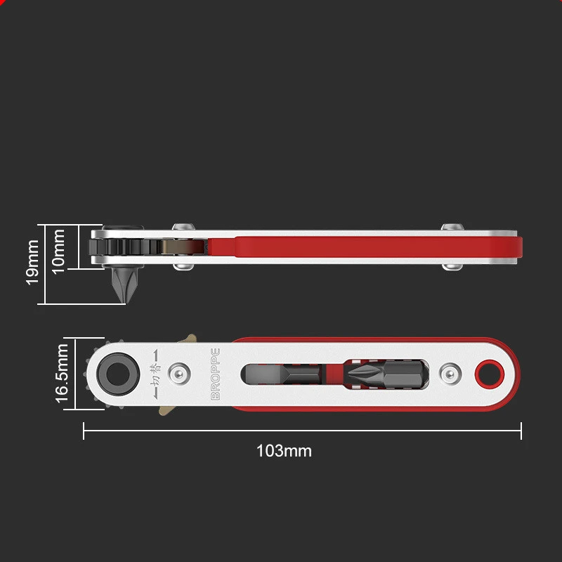 Multifunctional Right-Angle Turning Head Ultra-Short Ratchet Screwdriver