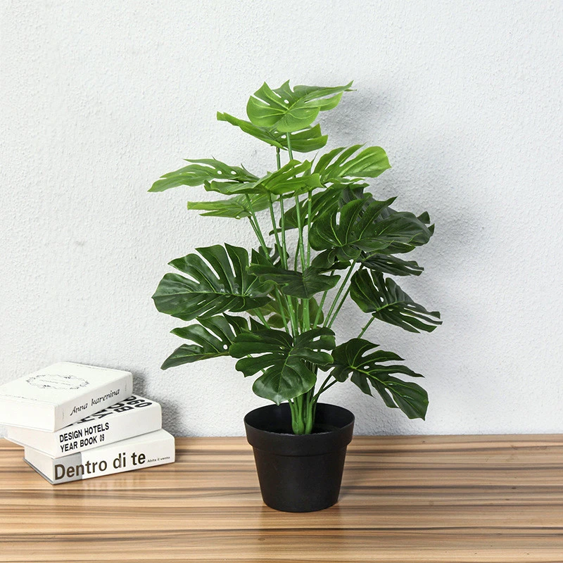 Simulation Potted Traveler Banana Tortoise Shell Leaf Ficus Serrata