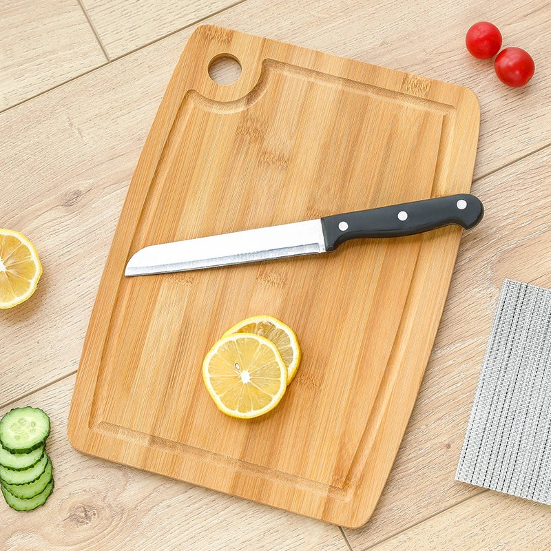 Healthy And Ecological Bamboo Cutting Board With Holes