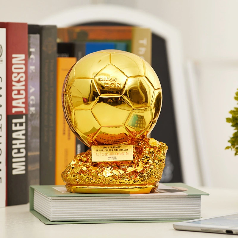 Soccer Player Award Soccer Golden Ball Trophy Model