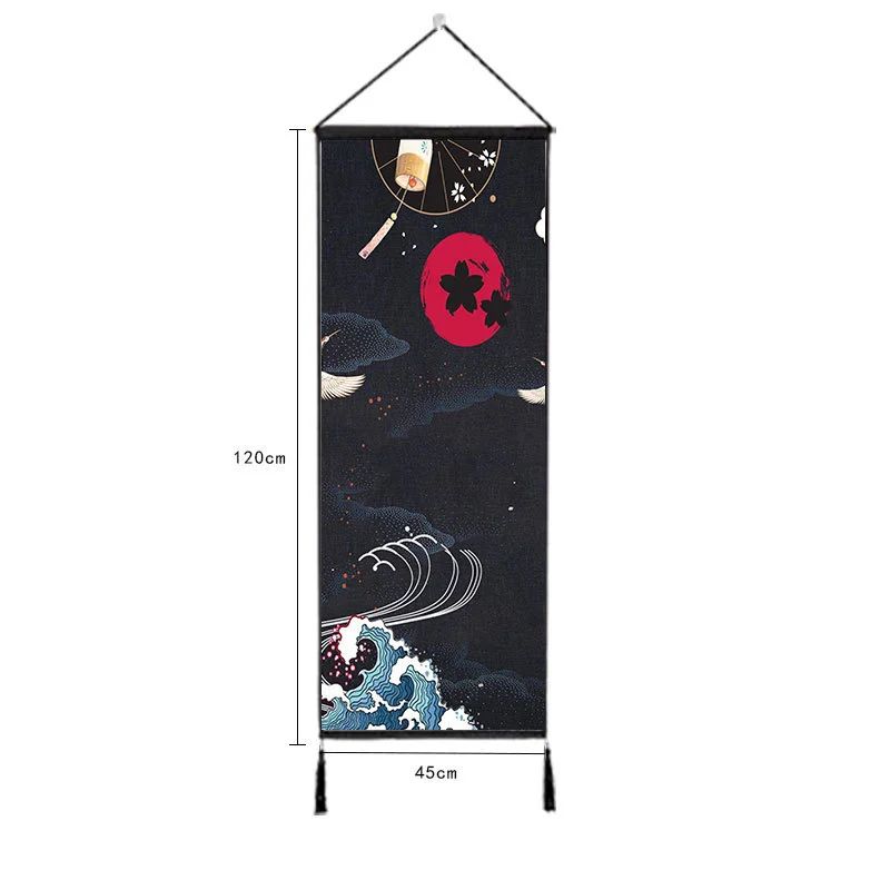 Simple Japanese And Wind Paintings Meter Box Covering Cloth Bedroom Cotton AndLinen Cloth Art Paintings Tapestry Decorative Paintings