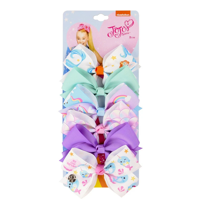 Children's Hairpin Baby Headdress With Bow 6 Colors One Card