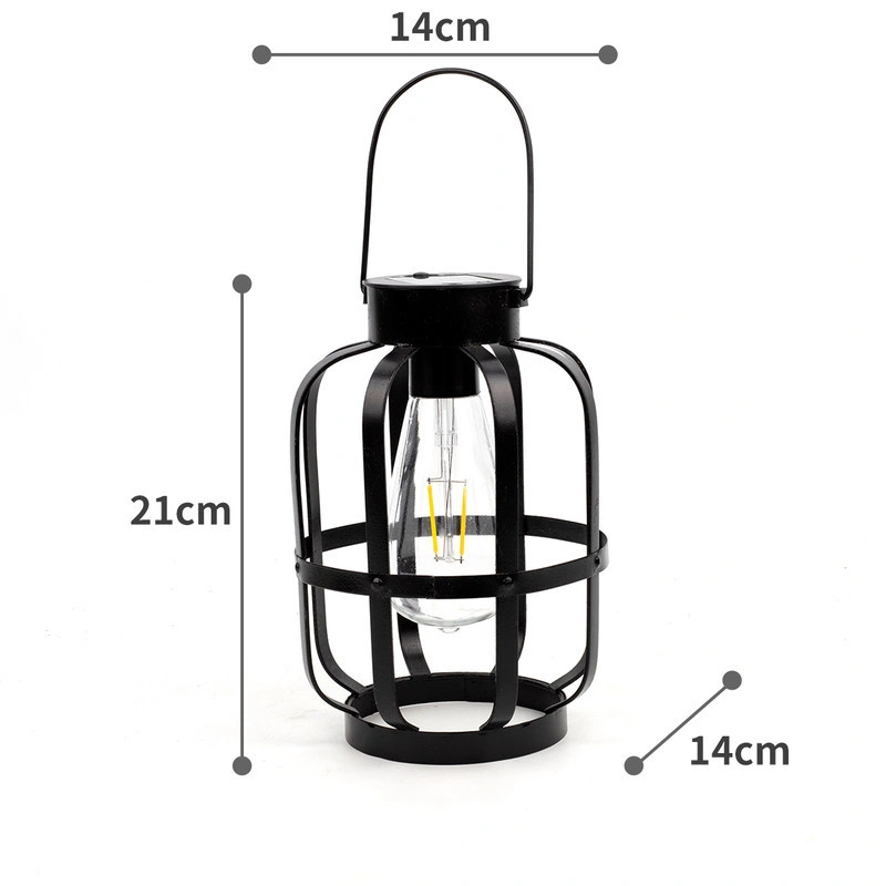 Vintage Solar Lantern Lamp Outdoor Hanging Outdoor Warm Lights for Yard