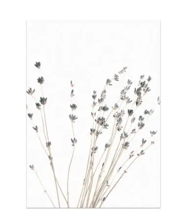 Nordic Lavender Plant Frameless Painting Decorative Painting