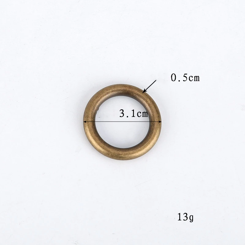 Brass Seamless Solid Round Ring Door Handle DIY Copper Ring Ring