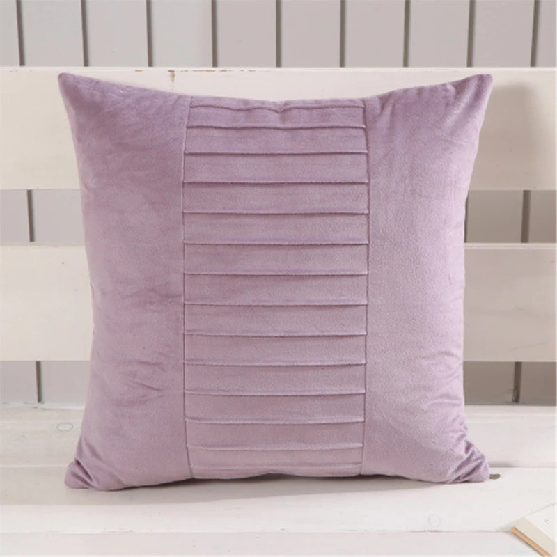 Fabric Backrest Chair Cushion Nordic Cushion Solid Color Pillowcase