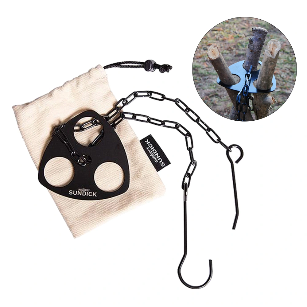 Compatible with Apple, Campfire Camping Stainless Steel Hanging Pot Tripod Accessories