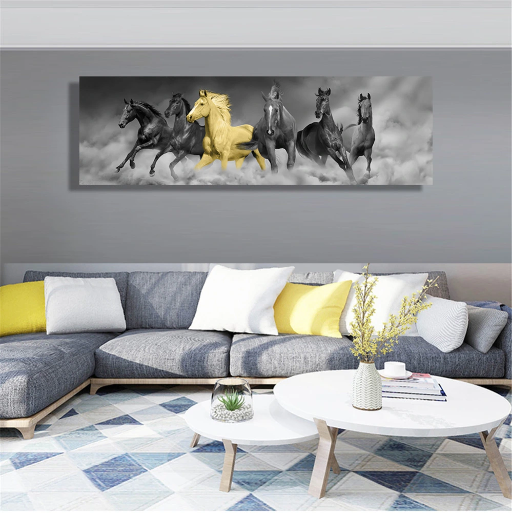 Decorative Painting Animal Restaurant Horizontal Print Bedroom Bedside Painting Horse Hanging Painting