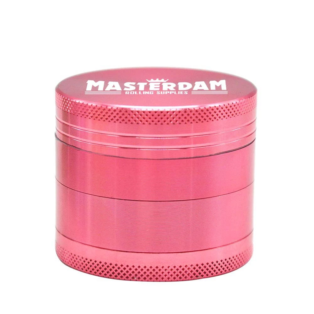 Masterdam 4-Layer Aluminum Alloy Smoke Grinder 50mm Metal Grinder Smoke Crusher Grider Can Be Customized