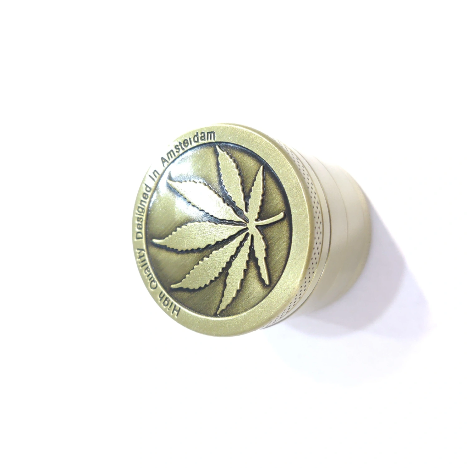 New Style Zinc Alloy Maple Leaf Cigarette Mill 40mm4 Four-Layer