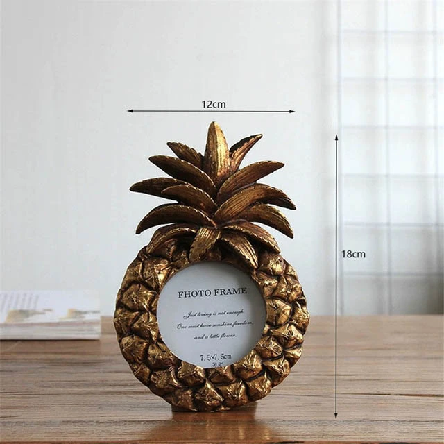 Resin Photo Frame Pineapple Retro Style Photo Frame Home Retro