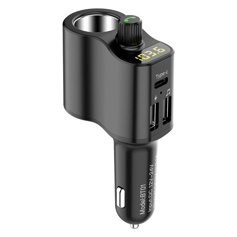 Car Supplies Bluetooth Receiver Hands-free Call Fm Transmitter