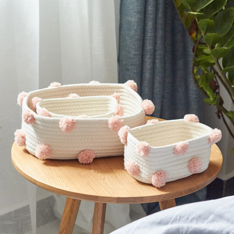 Cotton Rope Woven Storage Basket