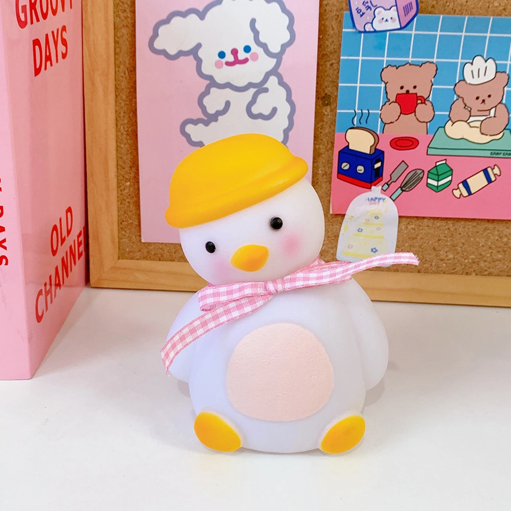 Ins Bedroom Girl Led Night Light Cute Little Duck Room Bedside Lamp Decoration Dormitory New Creative Gift