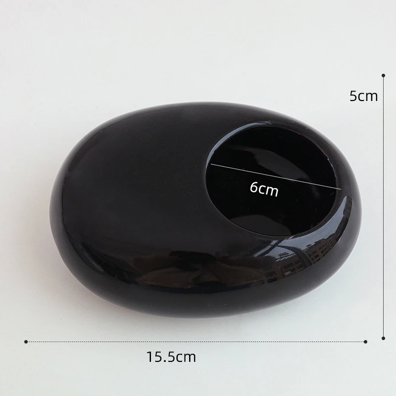 Ceramic Fashion Anti-fly Ash Ashtray