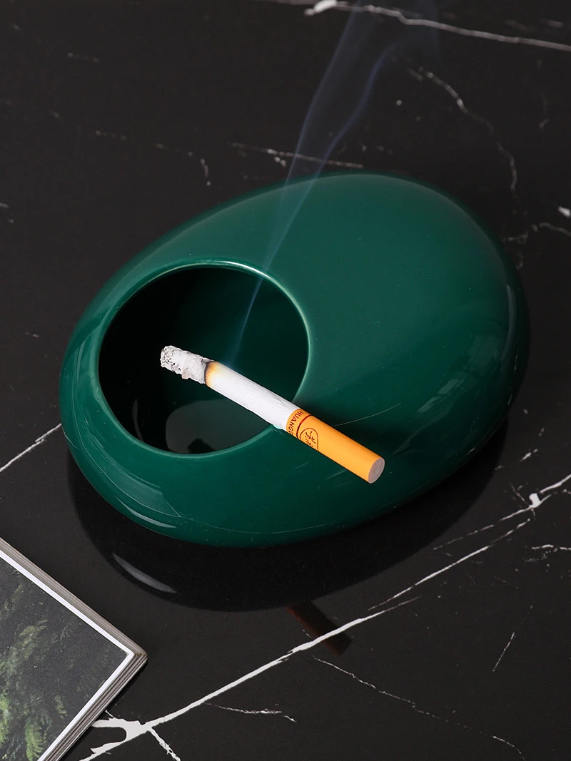 Ceramic Fashion Anti-fly Ash Ashtray