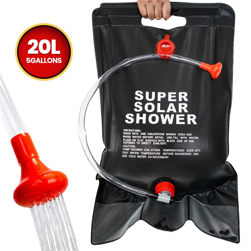 Outdoor Wash Bag Telescopic Shower Hhead Shower Bag