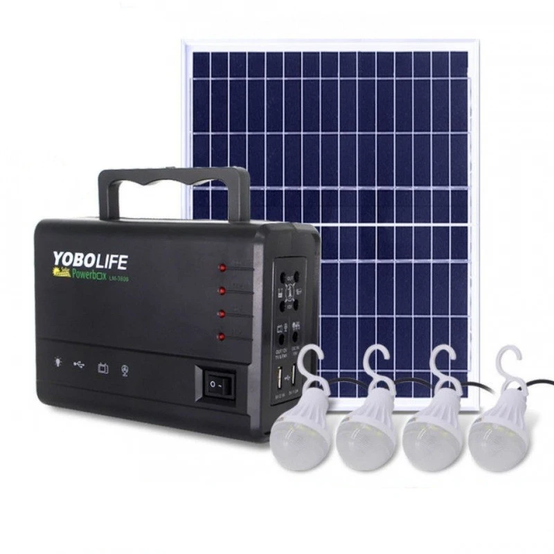 Solar Generator 220 V Solar Lamp Household Outdoor Lamp With Plug-In Solar Cell Phone Charging