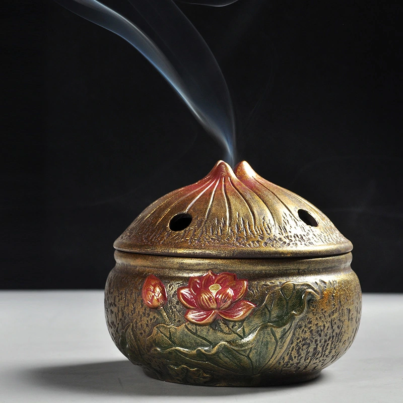 Incense Burner Lotus Creative Aromatherapy Oven Decoration Incense Road Room Agarwood Oven Manufacturer