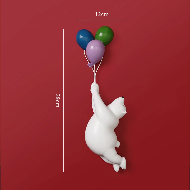 Creative Balloon Bear Statue Resin Figurines