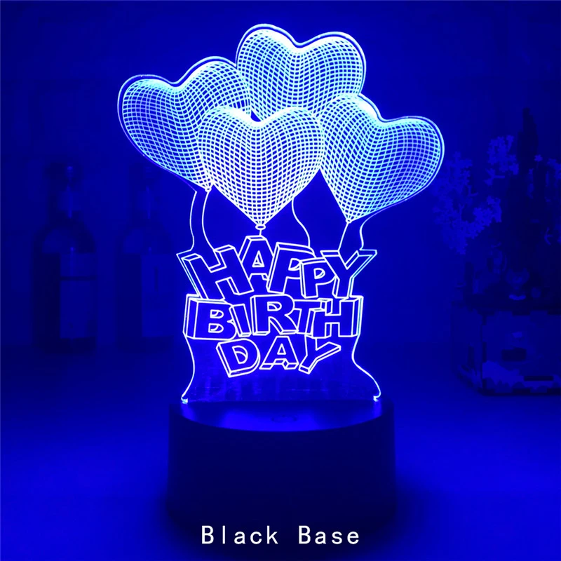 Love Series 3d Night Light Confession Gift