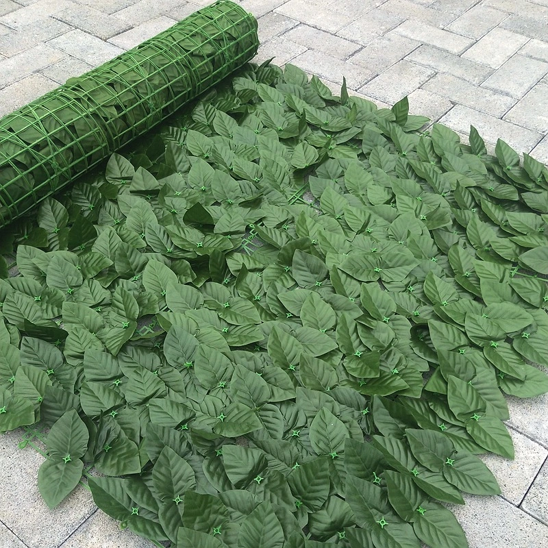 Artificial Leaf Artificial Balcony Garden Fence Green Leaf Decorative Rattan Fake Plant