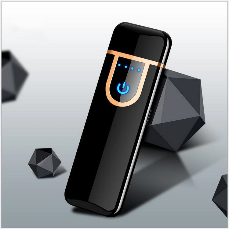 Usb Electronic Touch Windproof Compact Cigarette Lighter