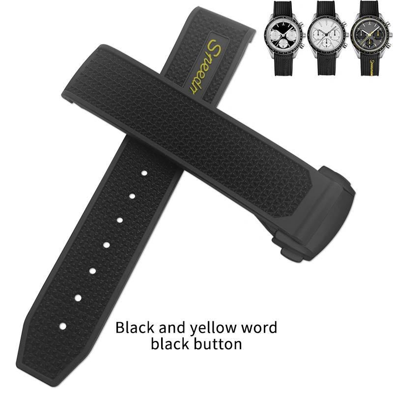 Rubber Sports Silicone Watch With Double Push Butterfly Buckle