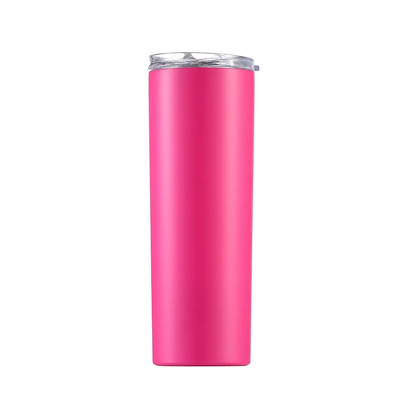  Skinny Tumbler Thermos Beer Wine Mug With Straws 