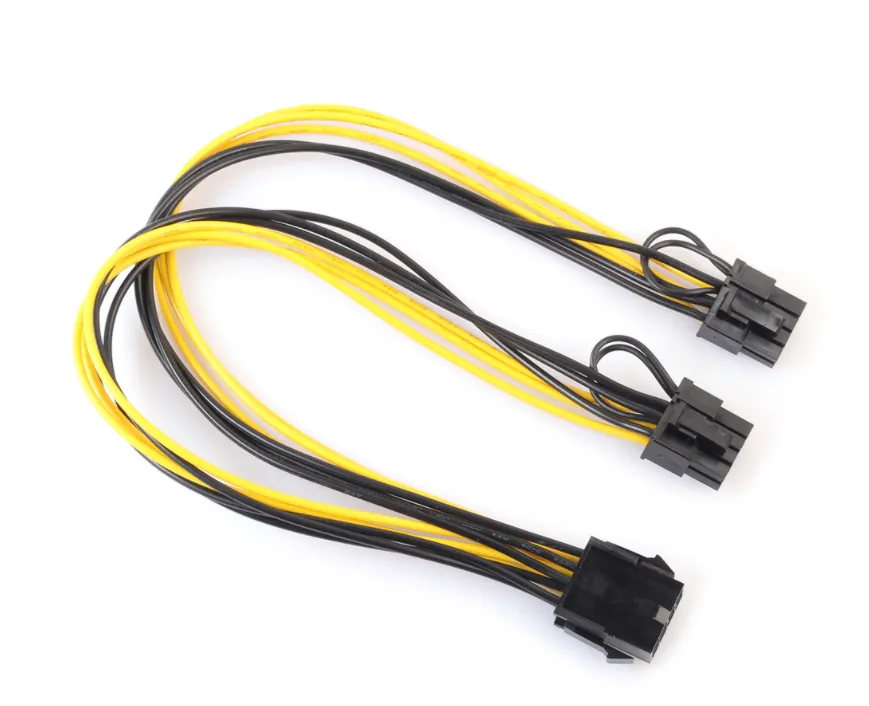 557 Terminal Line 8P To Dual 6 2 Slide Rail Power Cord 8Pin To Dual 8Pin Graphics Card Extension Cord Power Supply Line