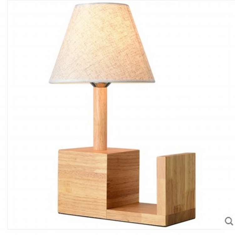 Modern Minimalist Wooden Bedroom Bedside Lamp Decoration