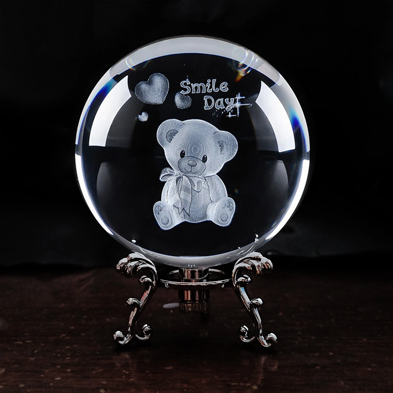 Creative Crystal Ball With Light To Send Classmates And Teachers Birthday Gifts Feng Shui Home Decoration