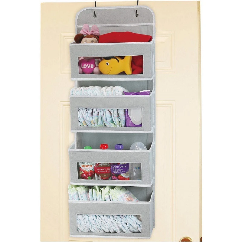 Non-woven Storage Bag With Window And 4 Compartments Behind The Door