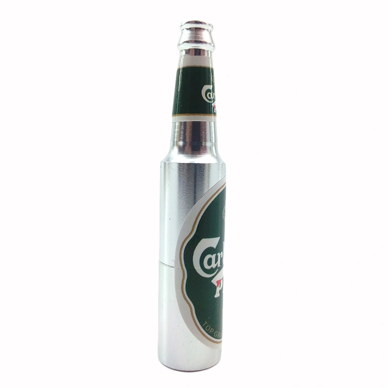 Creative Mini Beer Bottle Metal Pipe