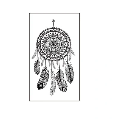 Girl Dream Catcher With Waterproof Tattoo Stickers