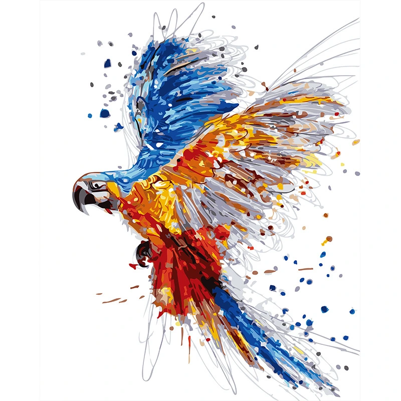 Hand-Painted Animal Coloring Digital Oil Painting