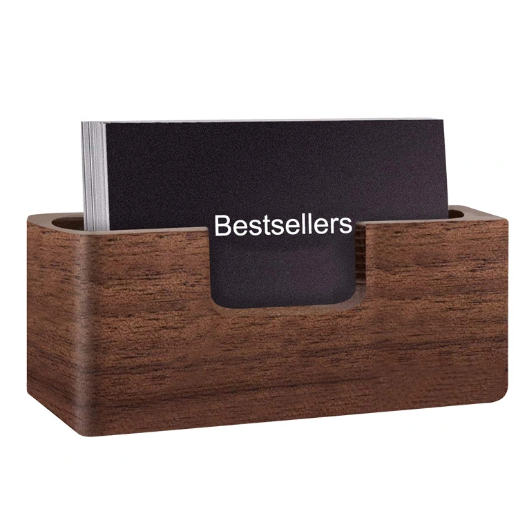 Simple Business Card Holder Solid Wood Creative Notes