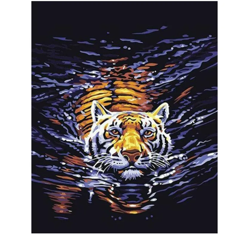 Swimming Tiger-DIY Digital Painting Kit