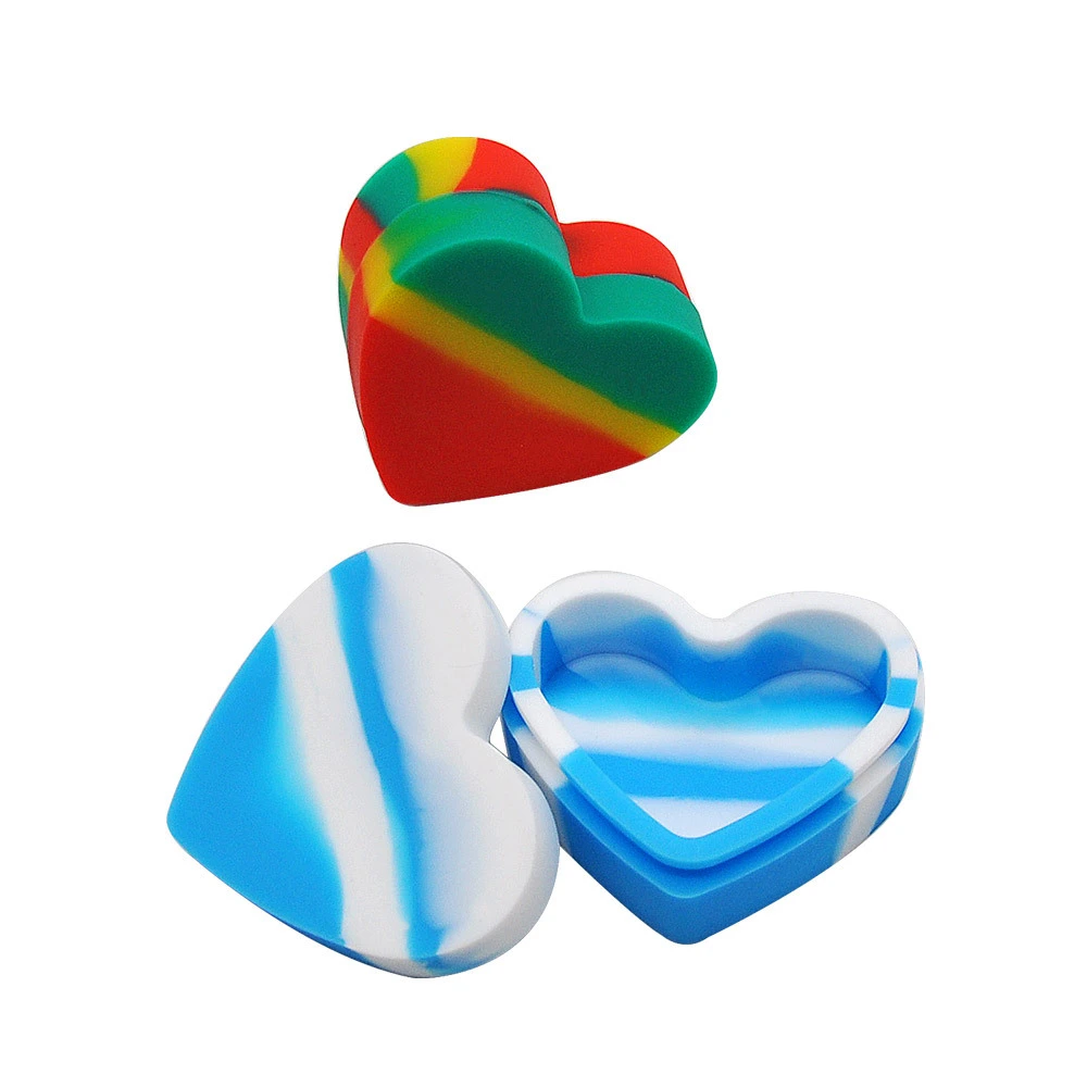 New Silicone Heart-Shaped E-Liquid Box, Color Silicone Medicine Box, Europe And America