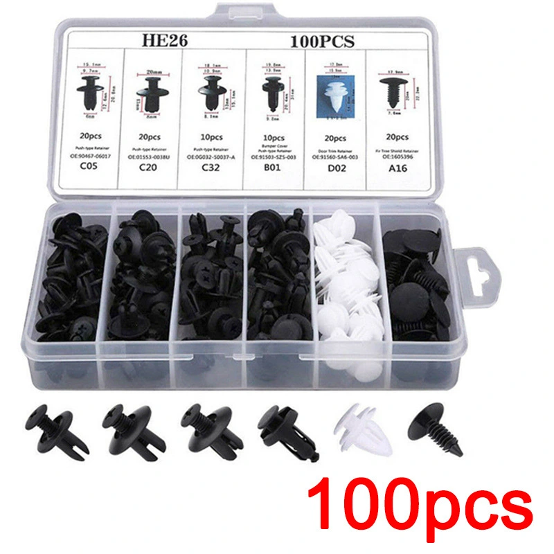 100pcs Car Multi-model Interior Trim Panel Fixing Buckle