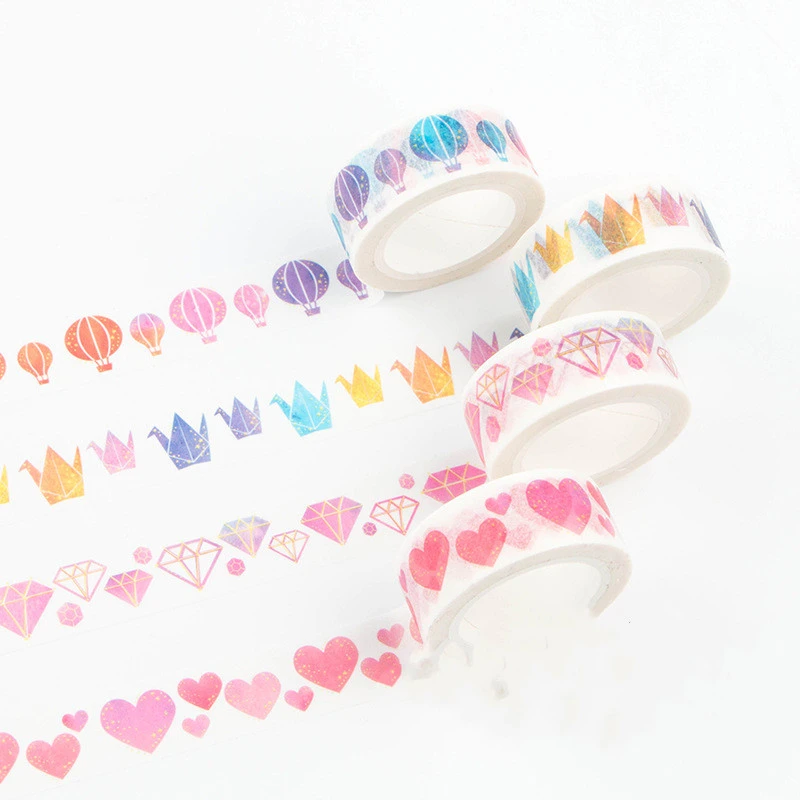 Infeelme Japanese Non-Marking Hand Account And Shredded Washi Tape  Watercolor Series 15MmX7M